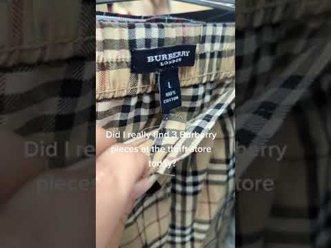 Burberry for $.99 at the Thrift Store!!!