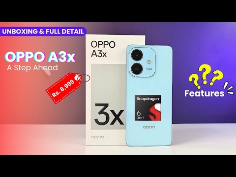 Oppo A3x Unboxing, First Impressions & Review 🔥 | Rs. 8999😳 Oppo A3x Price, Specs & Many more...