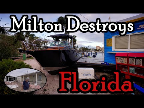 Some Homes Totally Devastated... Hurricane Milton Slams the West Coast of Florida (Alfred Montaner)