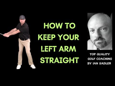 Golfers Backswing - How To Keep Your LEFT Arm Straight