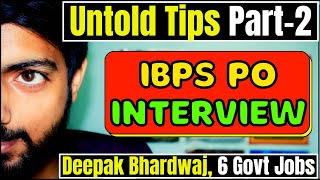 10 UNTOLD IBPS PO Interview Tips #ibpspointerview