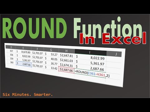 Using the ROUND function in Excel