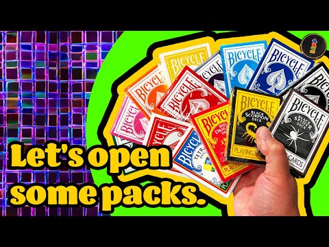 Epic Pack Opening of Bicycle Playing Cards from Magic Makers Inc!