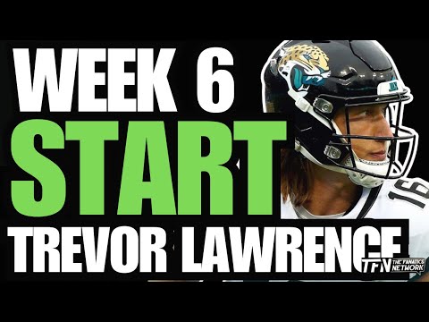 Week 6 Fantasy Football Start | QB Trevor Lawrence vs Indianapolis