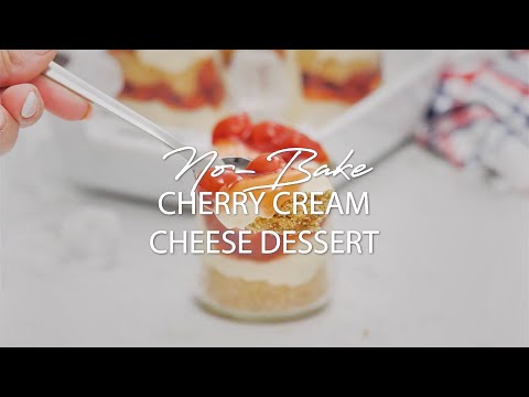 No-Bake Cherry Cream Cheese Dessert