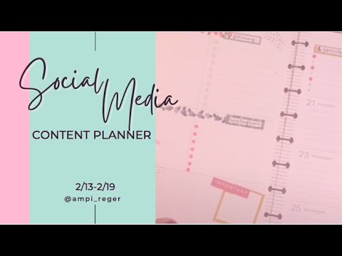 Small Business planner - Social Media Content Planner - Dashboard Layout - Feb 20th - 26th, 2023