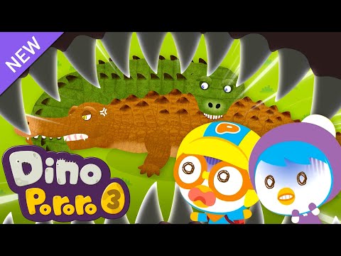 ★New★ Pororo Dino Adventure 3 | The Mystery of Deinosuchus | Dinosaur Cartoon for Kids