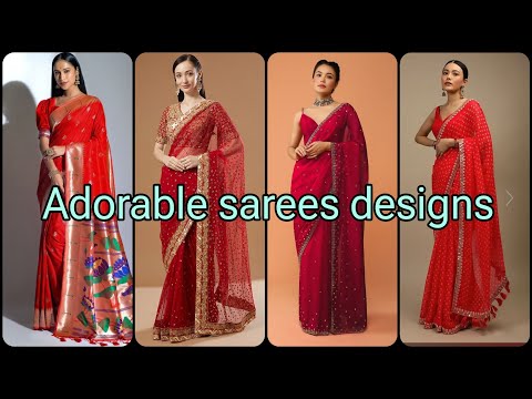 Adorable sarees designs #partywear #wedding #saree #functionwearsarees