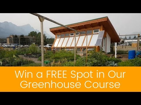 We Are Giving Away a Free Spot In Our Advanced Passive Solar Greenhouse Course