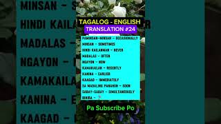 TAGALOG - ENGLISH TRANSLATION #24 #translation #english #englishlearning #tagalog #tagalogreading