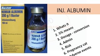 INJECTION ALBUMIN  20% , 5% DETAILS