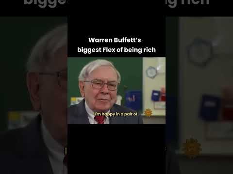 The man still drives a modest car and loves a good cheeseburger.  💸 #WarrenBuffett #FinancialWisdom