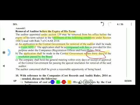 How can an auditor, who is appointed under,be removed from his office before the expiry of his term?