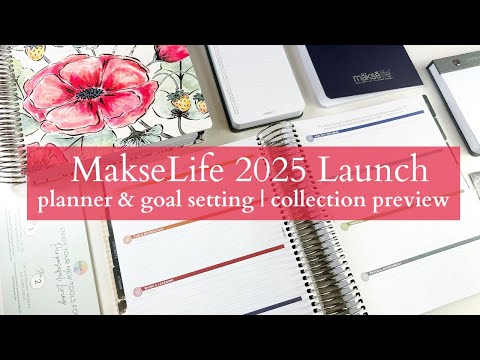 MakseLife LAUNCH | 2025 Flagship Planners + Accessories | Interchangeable Covers, New Designs!