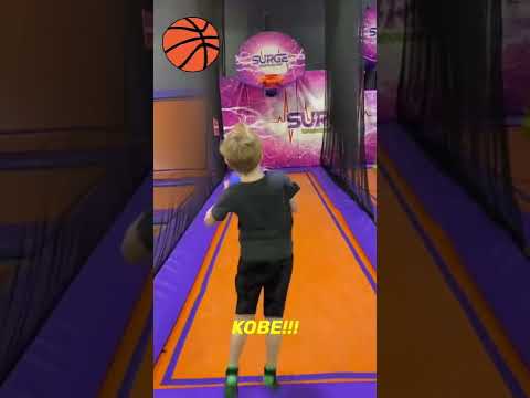 Kobe!!! Trampoline park fun! Black Mamba! #kobe #shorts