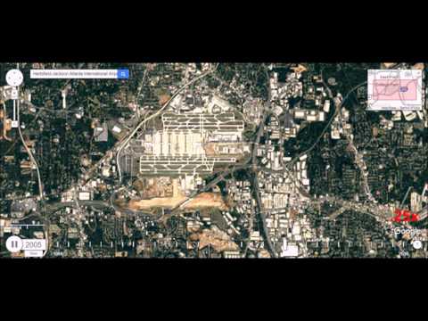 Hartsfield–Jackson Atlanta International Airport - 32 Year Time Lapse