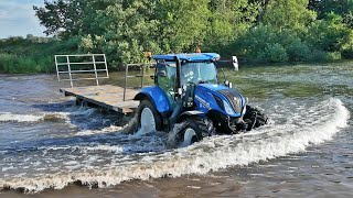 NEW HOLLAND T6 180 DYNAMIC COMMAND ROAD TEST - SILAGE