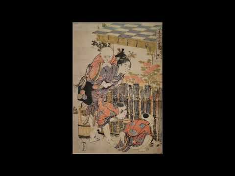 葛飾北斎Katsushika Hokusai (1760~1849)《風流子供遊五節句・きく月》間判 錦絵 一枚 江戸時代・18世紀 天明末期〜寛政初期（1787～90）東京国立博物館蔵