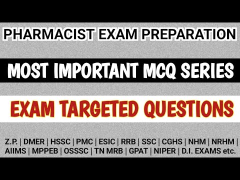 Pharmacist exam preparation | PMC | MPPEB | OSSSC | HSSC | AIIMS pharmacist exam preparation