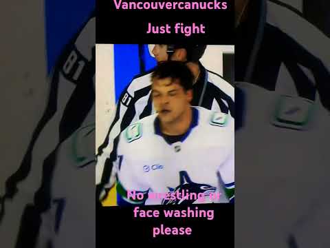 Vancouver Canucks vs flames getting rough #canucks #hockey #gocanucksgo #nhl #calgaryflames