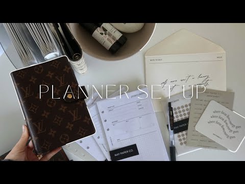 Louis Vuitton MM Agenda Set Up 🤎 My content planner & schedule - let's get organised! ☕️