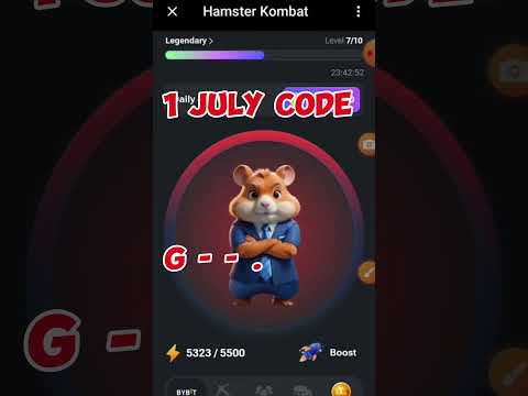 1 July hamster cipher morse code #hamsterkombat #ciphercodes #hamsters #morsecode