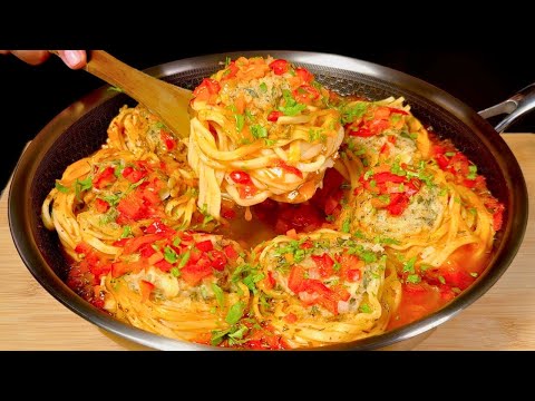 🥘A easy dinner recipe in 10 minutes! This is such a yummy meal in one skillet and very tasty!