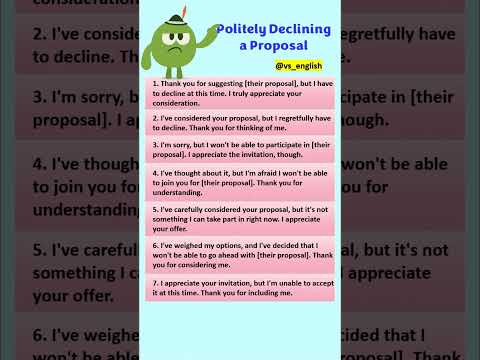 How to politely decline an Offer #politeenglish #politephrases #shorts  #declined VS ENGLISH