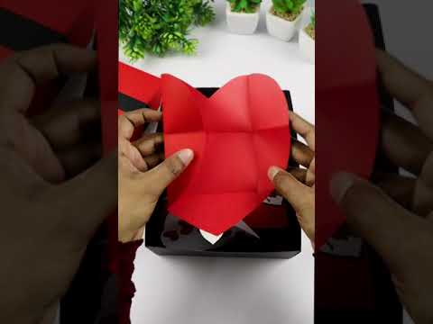 Valentine's Day Gift Box Decoration Ideas #shorts #ytshorts #anniversary #craftastic #diygiftbox