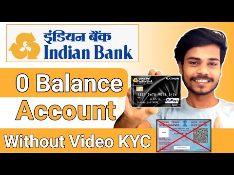 Without Video KYC | Indian Bank Zero Balance Bank Account Opening Online 2024 | Zero Balance Account