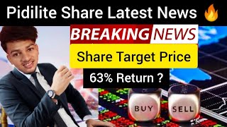 Pidilite Industries Share Latest News Today | Pidilite Share Latest News | Pidilite Share Target