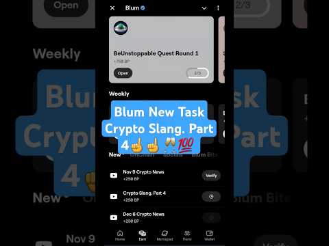 Blum New task Crypto Slang. Part 4| Blum New keyword today | Crypto Slang.part 4 #blumkeyword