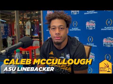 ASU LB Caleb McCullough at Peach Bowl Media Day