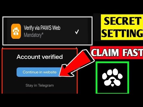 Verify paws web Urdu hindhi || Paws Verify task || paws wallet reconnecting method || paws airdrop