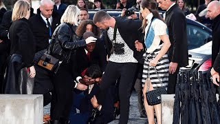 Watch Justin Timberlake Get ATTACKED at Paris Fashion Week