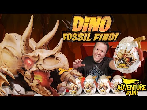 6 Zuru Robo Alive Dino Fossil Find Light Up Dinosaurs With T-Rex Toy Review AdventureFun!