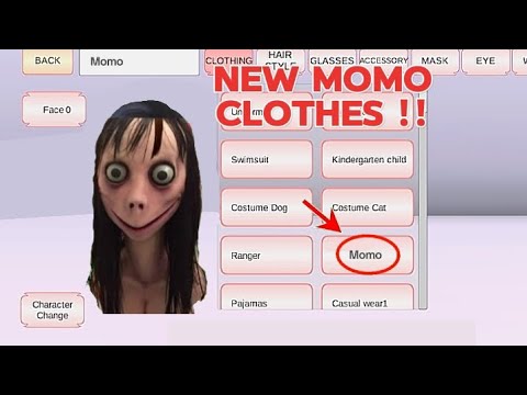 Momo Clothes New Update ملابس مومو تحديث جديد في لعبة Sakura School Simulator