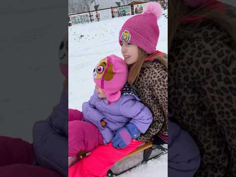 Molly and Soph’s First Sledding Adventure! ❄️🥰🛷