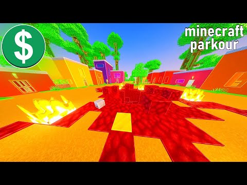 Minecraft Parkour Gameplay NO COPYRIGHT 4K