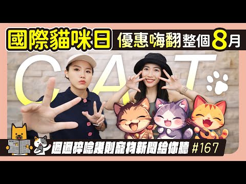 EP. 167 國際貓喵日 優惠嗨翻整個八月｜毛爸媽碎碎唸