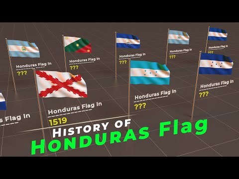 Evolution of Honduras Flag | timeline of Honduras | Flags of the world |