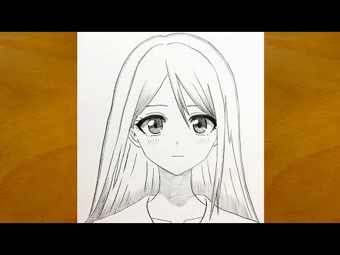 Anime Girl Drawing Tutorial || Step by Step Easy Sketch for Beginners || How to Draw Anime