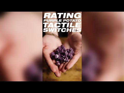 Rating Purple Potato Tactile Switches #shorts #keyboardswitches #keyboardsountest