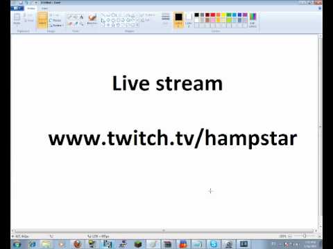 Live stream IS LIVE http://www.twitch.tv/hampstar