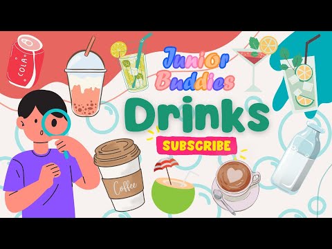 Drinks Name For Kids | English Vocabulary for Kids with Drinks Name |  Educational Video for Kids