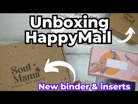 UNBOXING HAPPYMAIL FROM Soul Mama Rituals & Crafts | NEW LOW PRIORITY BINDER & INSERTS| #happymail