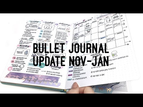 Bullet Journal Update Flip through (Nov - Jan) Archer & Olive