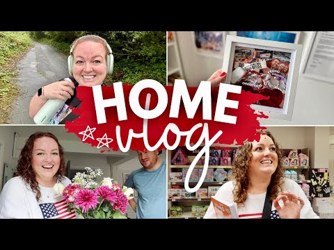 HOME VLOG! 🏡 self-care day, healthy habits, mindful crafts, 5-minute makeup & 'me time' 🧖‍♀️