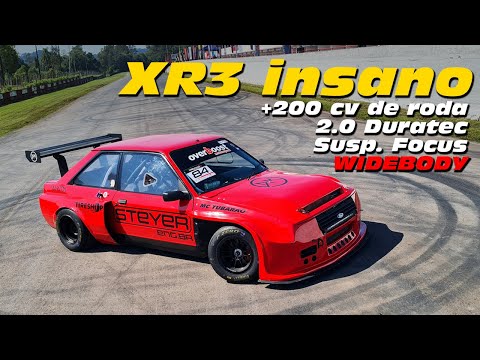 XR3 WIDEBODY insano! 2.0 Duratec +de 200 cv roda, suspensão de Focus, slicks... MBR Guaporé!