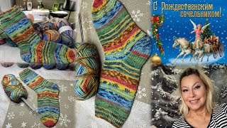 7 января 2025 г.С праздником Рождества 🎄🧶Связала один насок 🧦Как это увлекательно 👍🤩